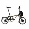 BROMPTON ELECTRIC C-LINE EXPLORE MID BLACK LACQUER