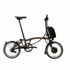 BROMPTON ELECTRIC C-LINE EXPLORE MID BLACK LACQUER