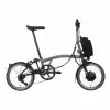 BROMPTON ELECTRIC P-LINE HIGH BLACK -BICICLETAS comercio brompton electric p line high black