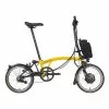 BROMPTON ELECTRIC P-LINE HIGH YELLOW -BICICLETAS comercio brompton electric p line high yellow