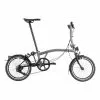 BROMPTON P-LINE URBAN LOW STORM GREY -BICICLETAS comercio brompton p line urban low storm grey