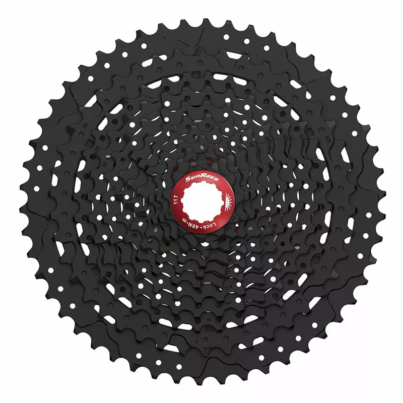 CASSETTE SUNRACE CSMX80 11V 11-51 NEGRO 3 CASSETTE SUNRACE CSMX80 11V 11-51 NEGRO