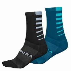 ENDURA CALCETINES STRIPE COOLMAX® (PACK DE DOS UNIDADES)