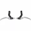 MANETAS FRENO V BRAKE PROMAX BL-42 RMK PAR NEGRO/PLATA -BICICLETAS comercio manetas freno v brake promax bl rmk par negroplata