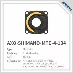 POTENCIOMETRO SIGEYI ARAÑA AXO SHIMANO MTB 104 BCD -BICICLETAS comercio potenciometro sigeyi araa axo shimano mtb bcd 2