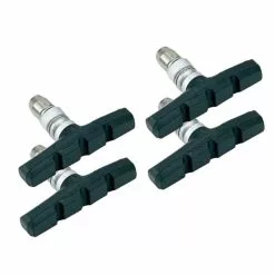 ZAPATAS V-BRAKE ALHONGA NEGRO JGO 4 ZAPATAS